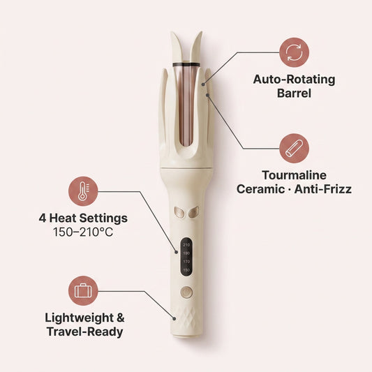 Automatic Hair Curler & Waver - Salon -Style Curls Made Easy
